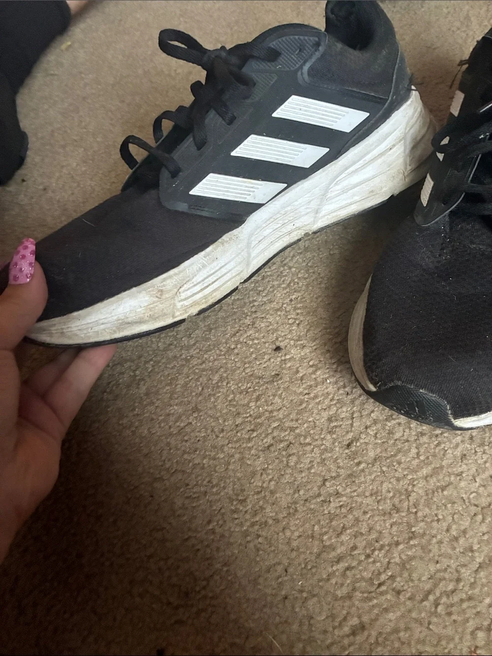adidas Black and White Men's Sneakers